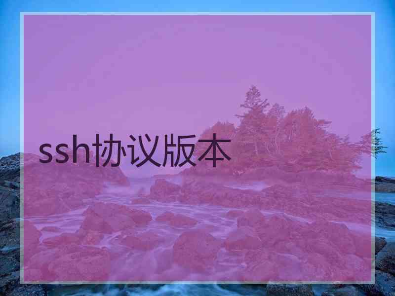 ssh协议版本