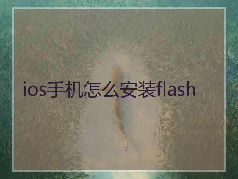 ios手机怎么安装flash