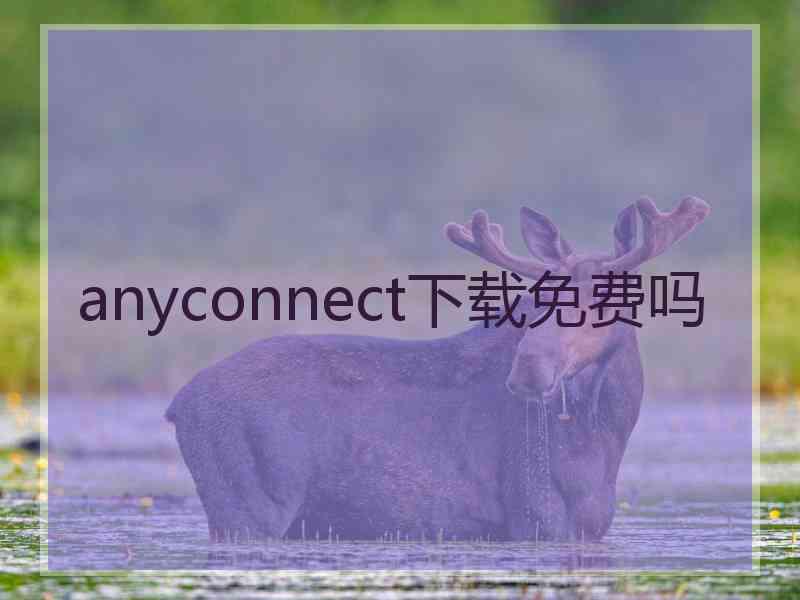 anyconnect下载免费吗