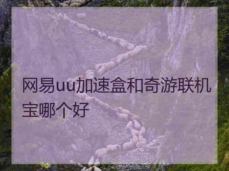 网易uu加速盒和奇游联机宝哪个好