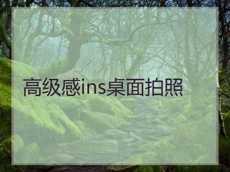 高级感ins桌面拍照