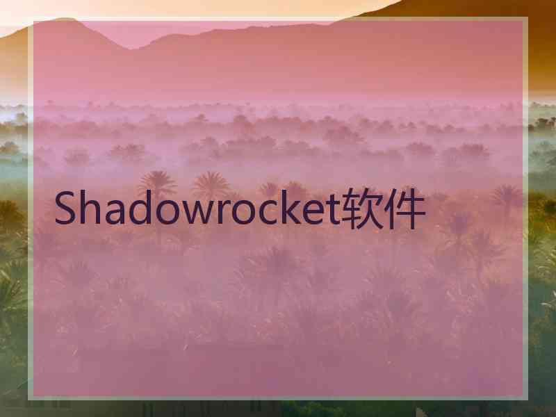 Shadowrocket软件