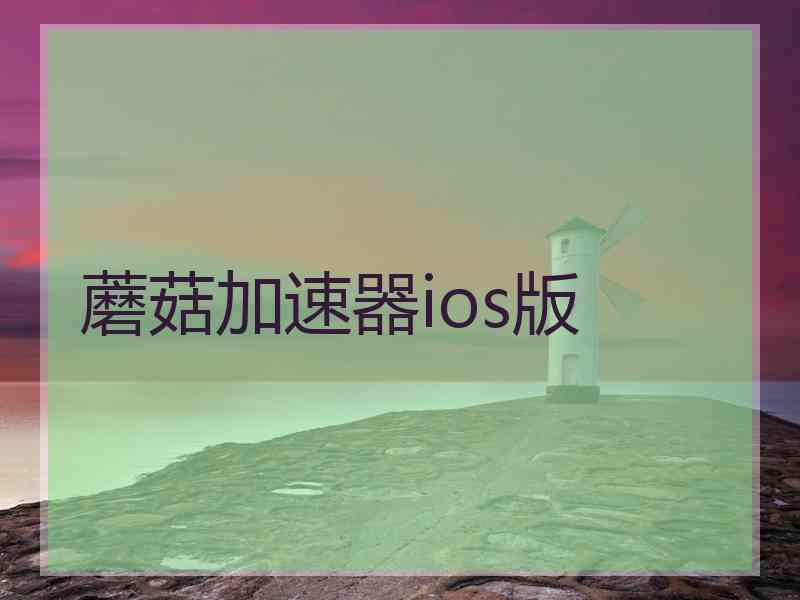 蘑菇加速器ios版