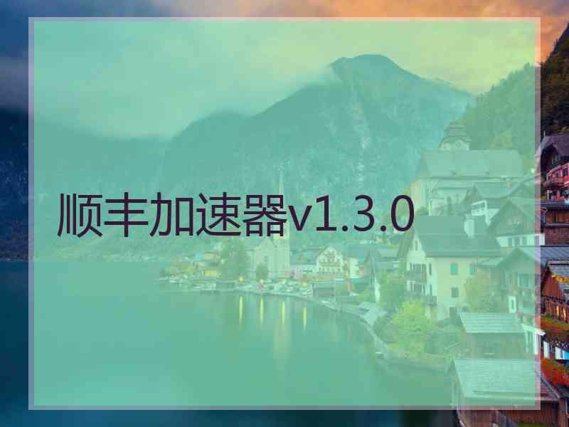 顺丰加速器v1.3.0