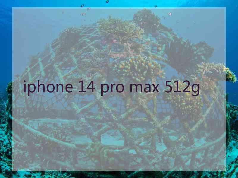 iphone 14 pro max 512g