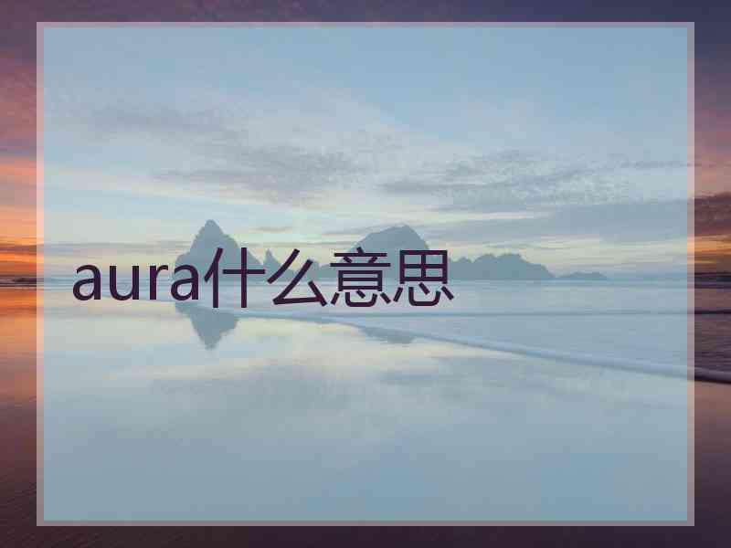 aura什么意思