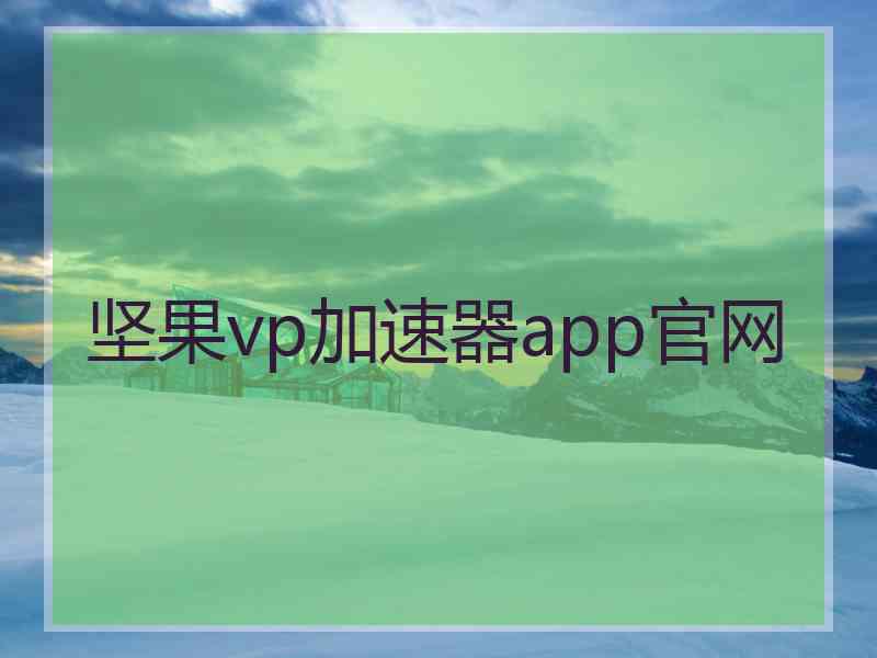 坚果vp加速器app官网