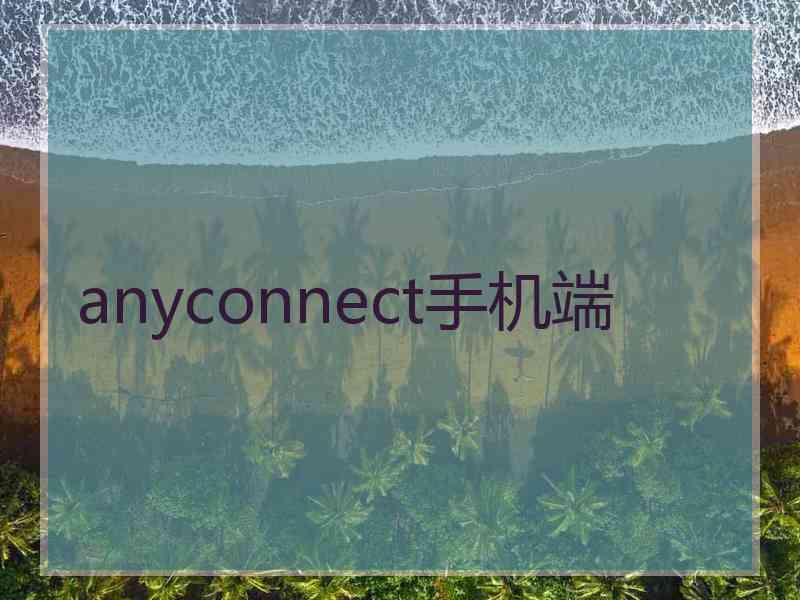 anyconnect手机端