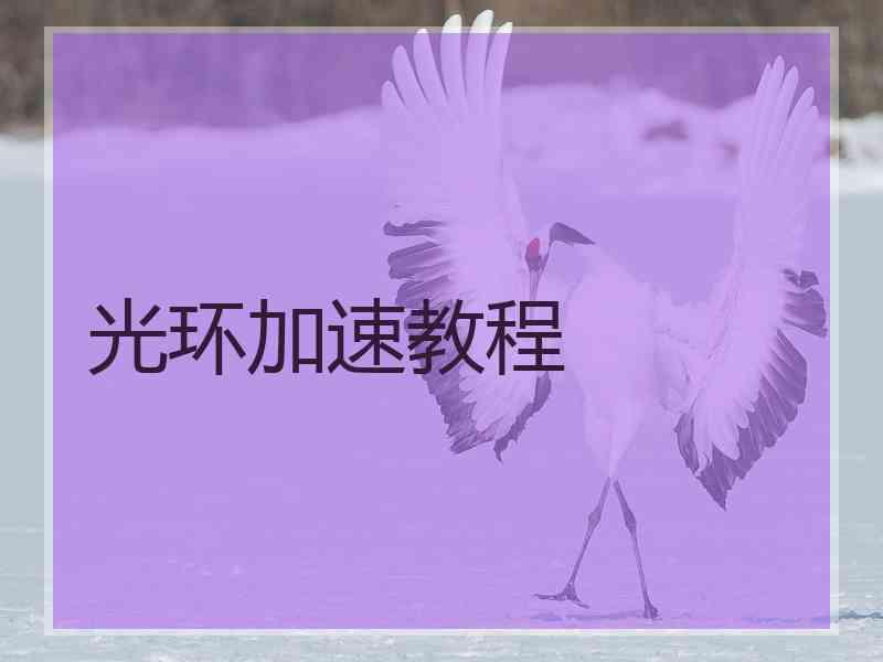 光环加速教程