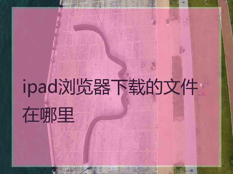 ipad浏览器下载的文件在哪里