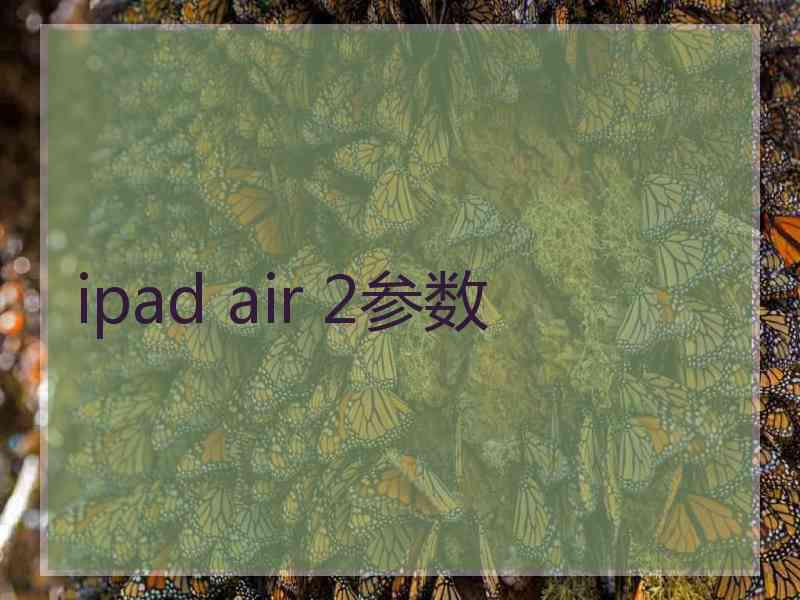 ipad air 2参数