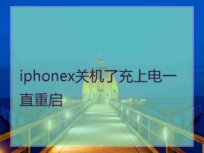 iphonex关机了充上电一直重启