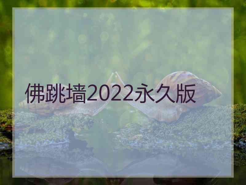 佛跳墙2022永久版