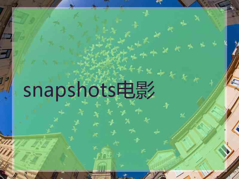 snapshots电影