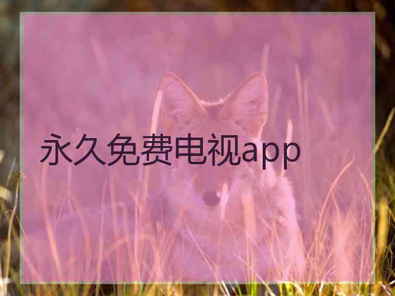 永久免费电视app