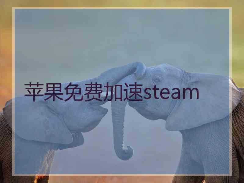 苹果免费加速steam