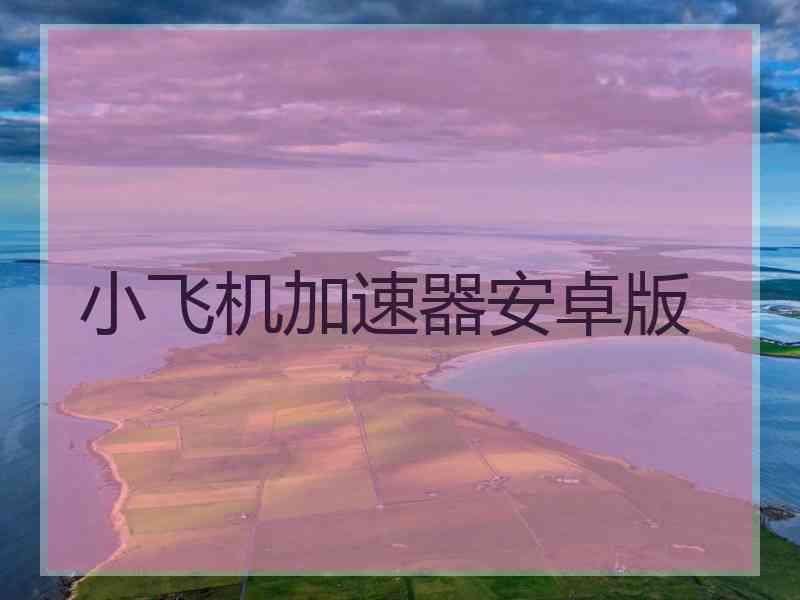 小飞机加速器安卓版