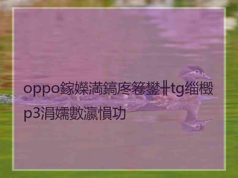 oppo鎵嬫満鎬庝箞鐢╫tg缁檓p3涓嬬數瀛愪功