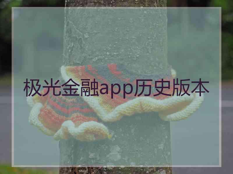 极光金融app历史版本