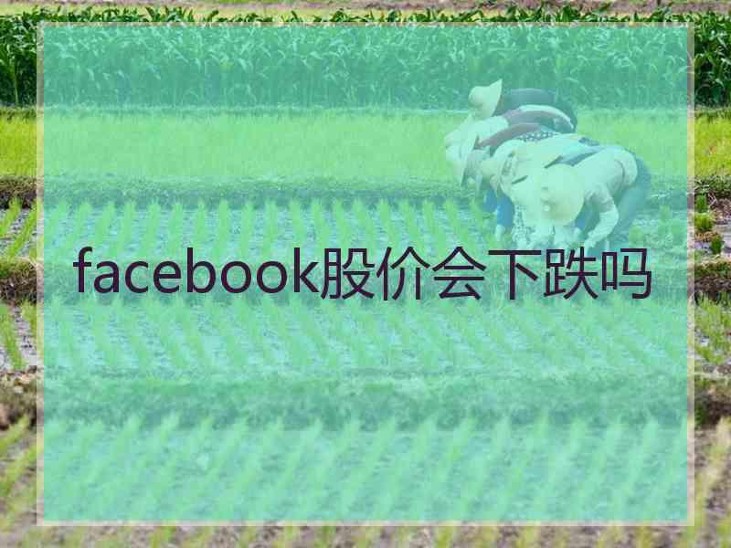 facebook股价会下跌吗