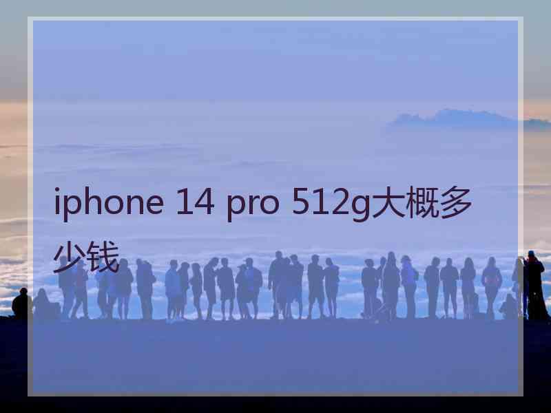 iphone 14 pro 512g大概多少钱