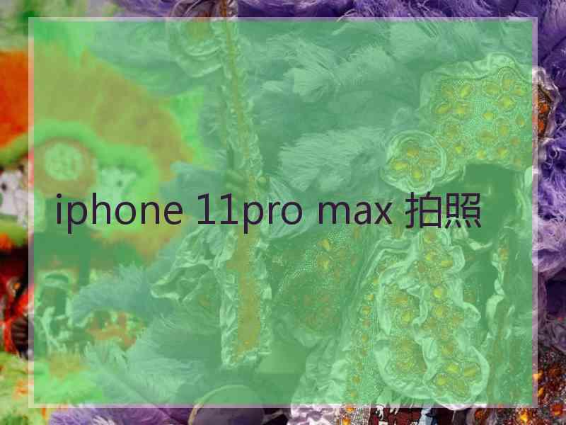 iphone 11pro max 拍照