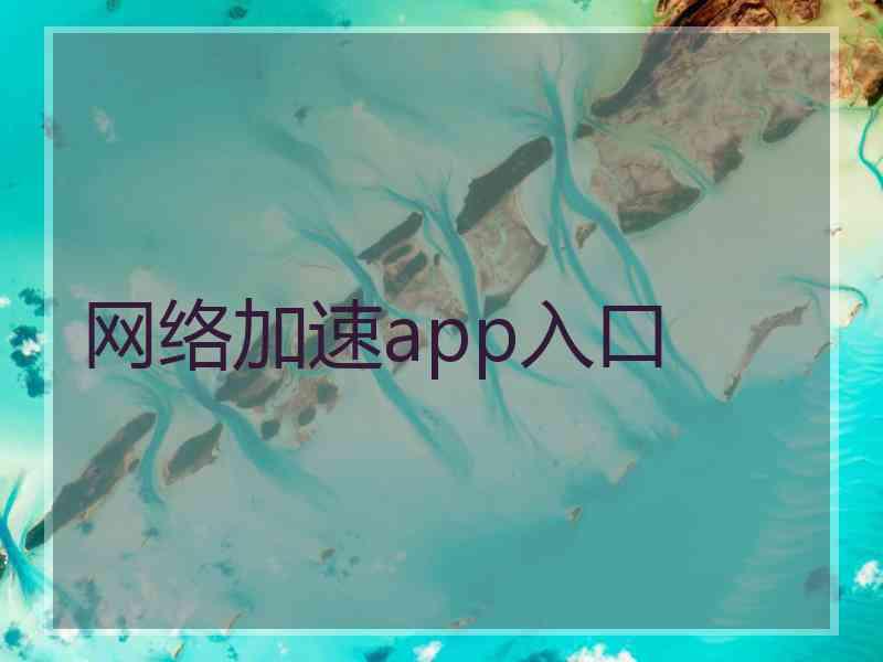 网络加速app入口