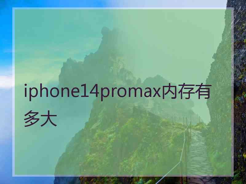 iphone14promax内存有多大