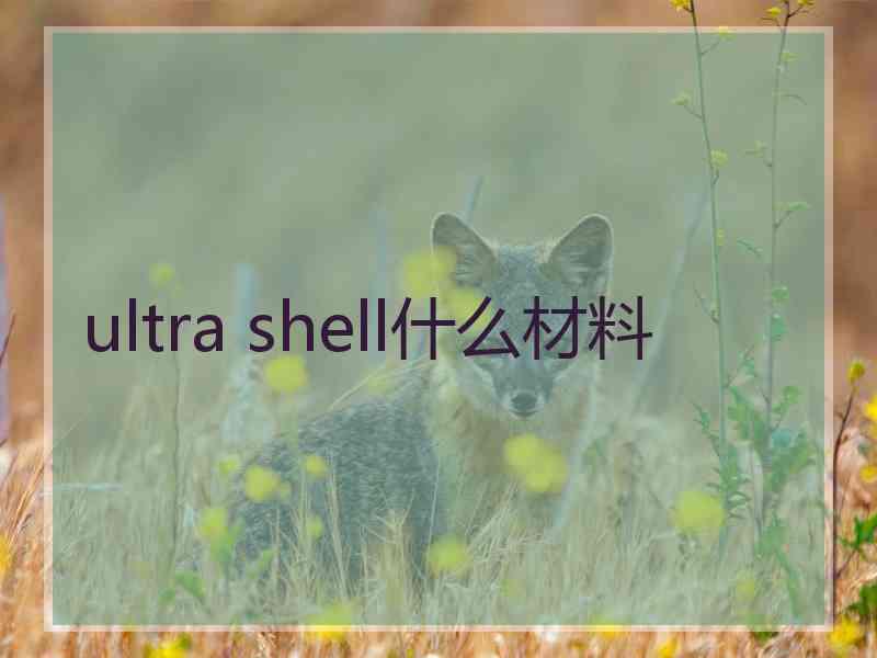 ultra shell什么材料