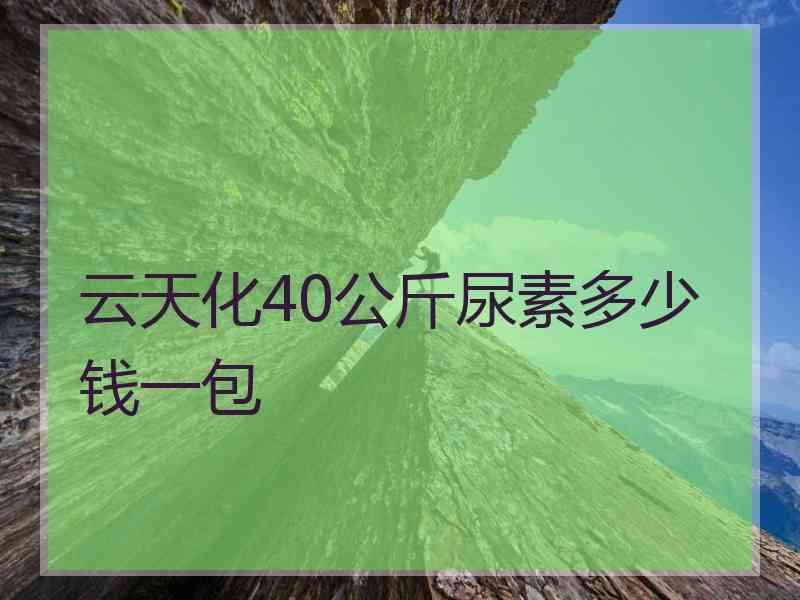 云天化40公斤尿素多少钱一包