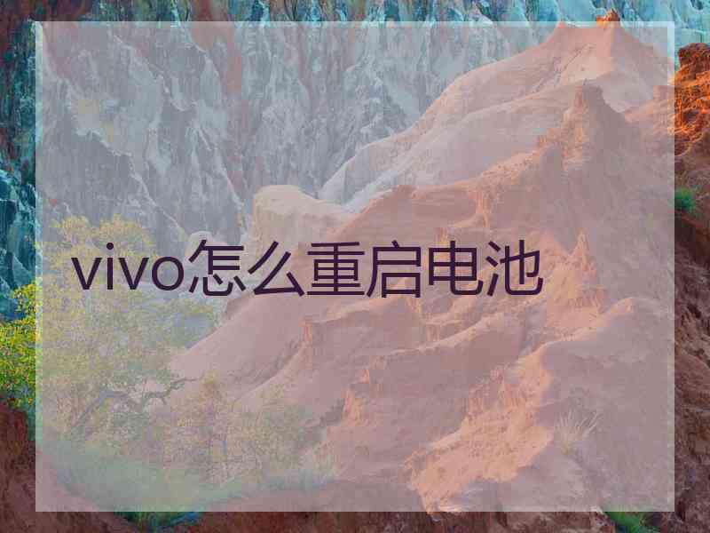 vivo怎么重启电池