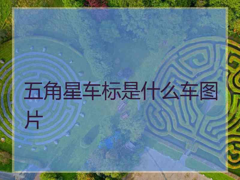 五角星车标是什么车图片