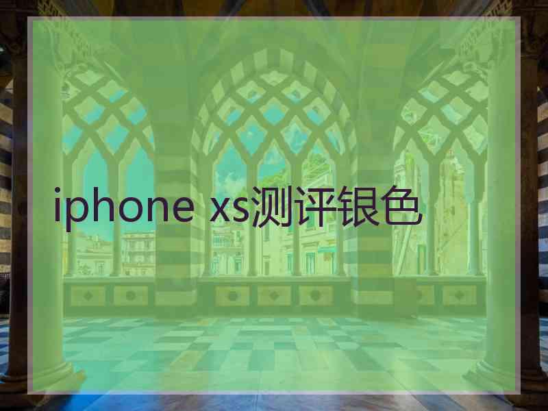 iphone xs测评银色