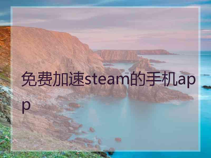 免费加速steam的手机app