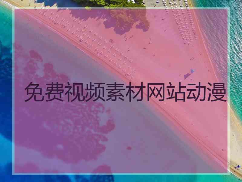 免费视频素材网站动漫