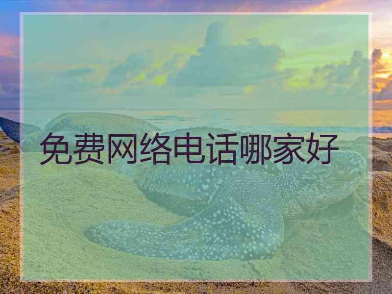 免费网络电话哪家好