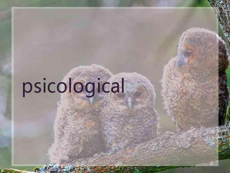 psicological