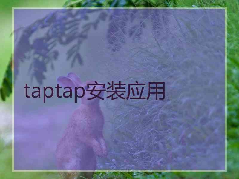 taptap安装应用