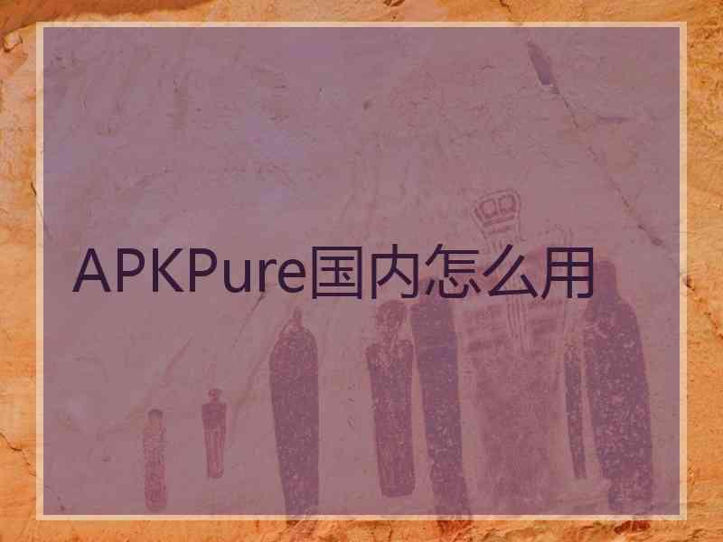 APKPure国内怎么用