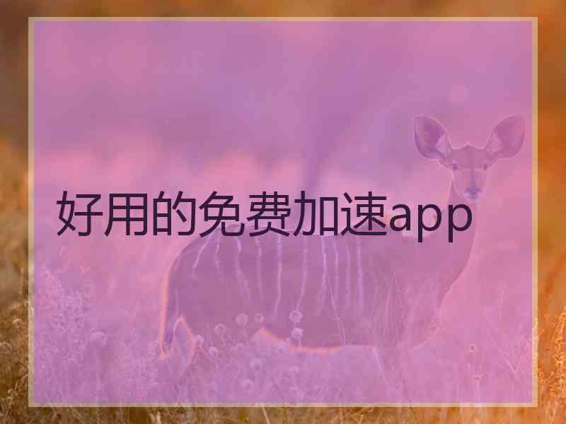 好用的免费加速app