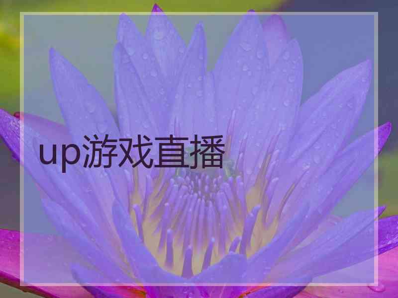 up游戏直播