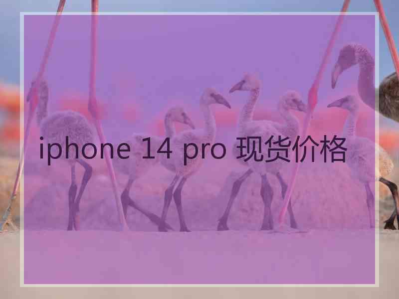 iphone 14 pro 现货价格