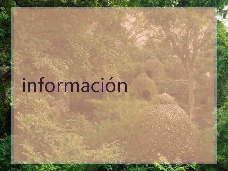 información