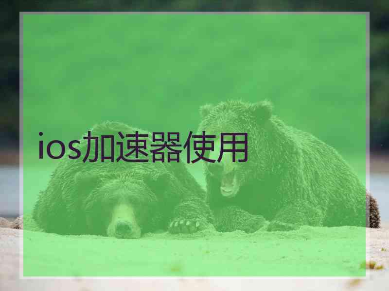 ios加速器使用