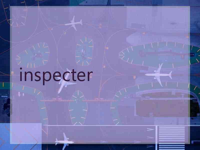 inspecter