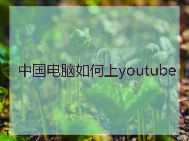 中国电脑如何上youtube