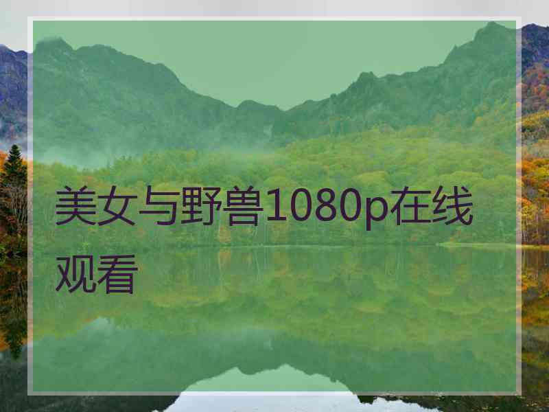 美女与野兽1080p在线观看