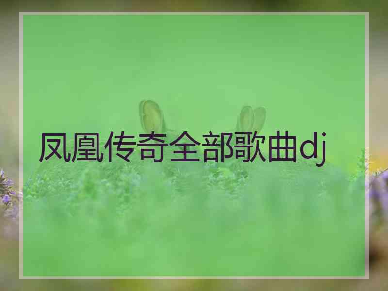 凤凰传奇全部歌曲dj