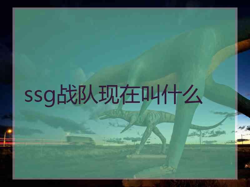 ssg战队现在叫什么