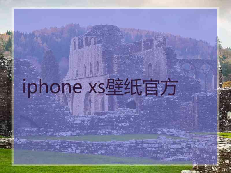 iphone xs壁纸官方